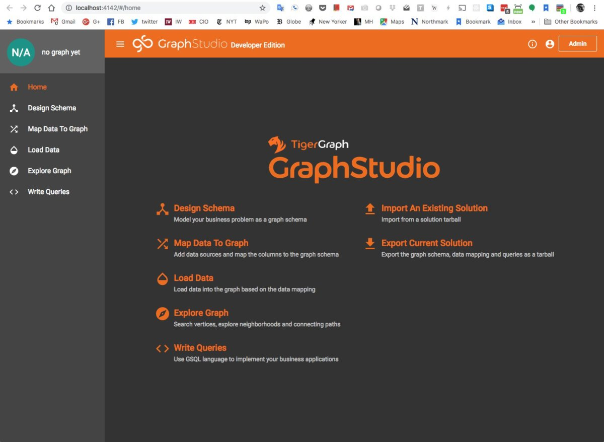 Tigergraph graphstudio主页