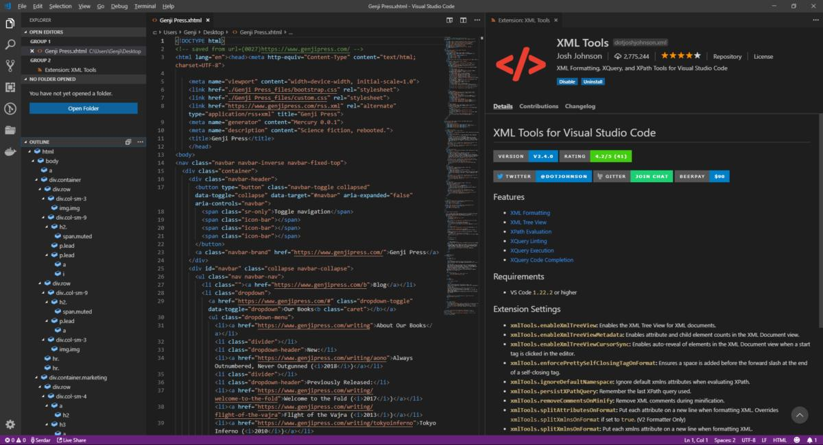Visual Studio代码xml工具