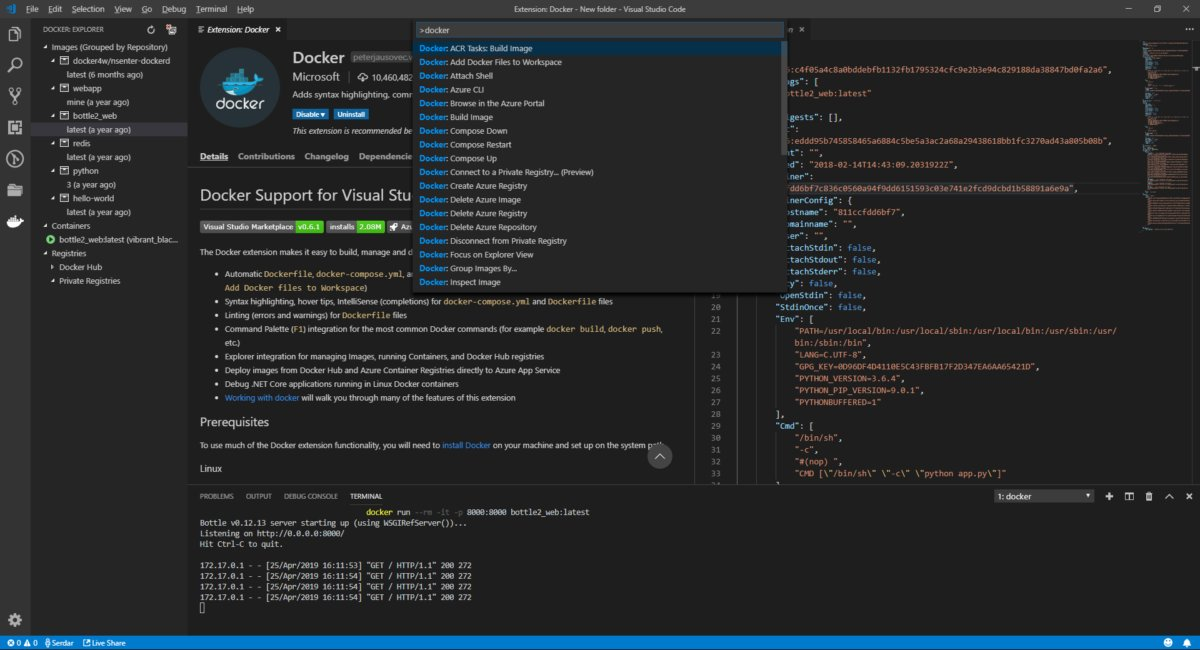 Visual Studio代码Docker