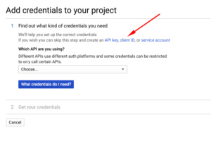 为Gmail API创建客户端ID