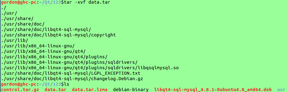 Ubuntu12.04下Qt连接MySQL数据库