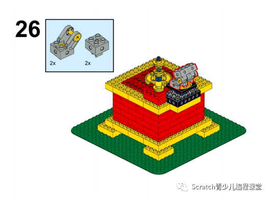 乐高大颗粒作品3留声机的搭建