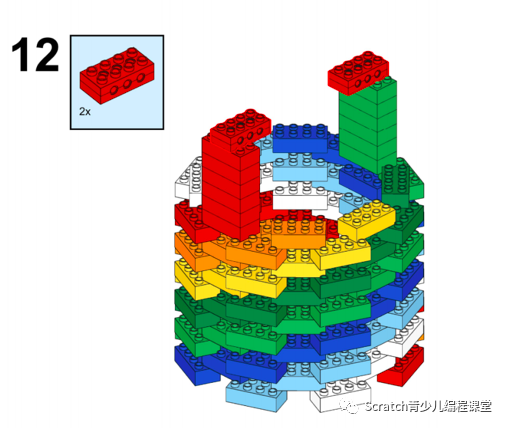 乐高大颗粒作品9水井的搭建