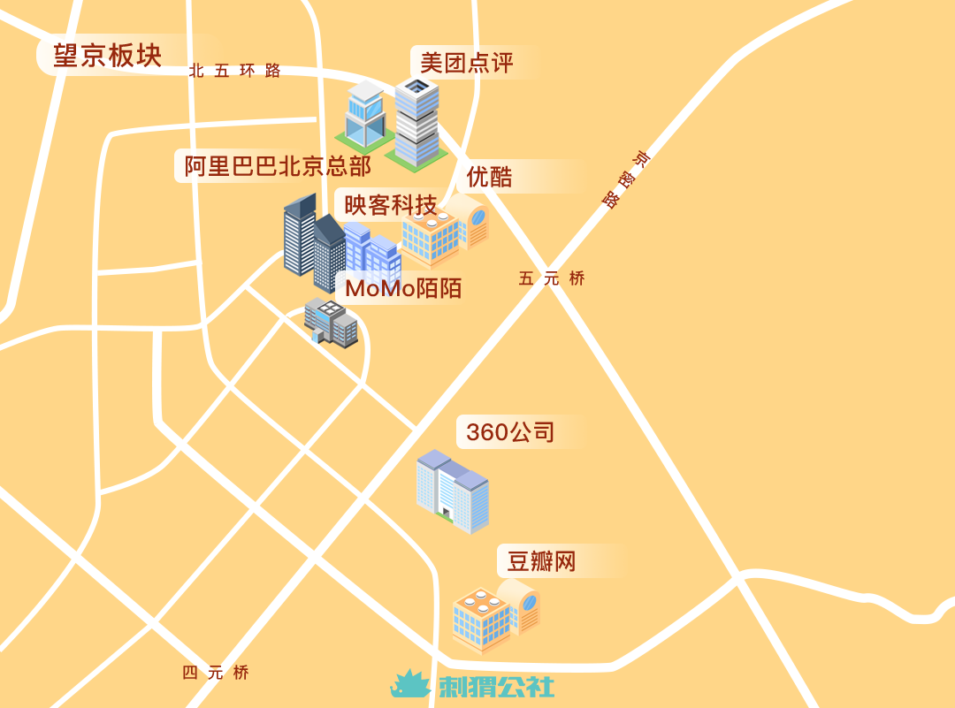 四足鼎立北京互联网产业地图