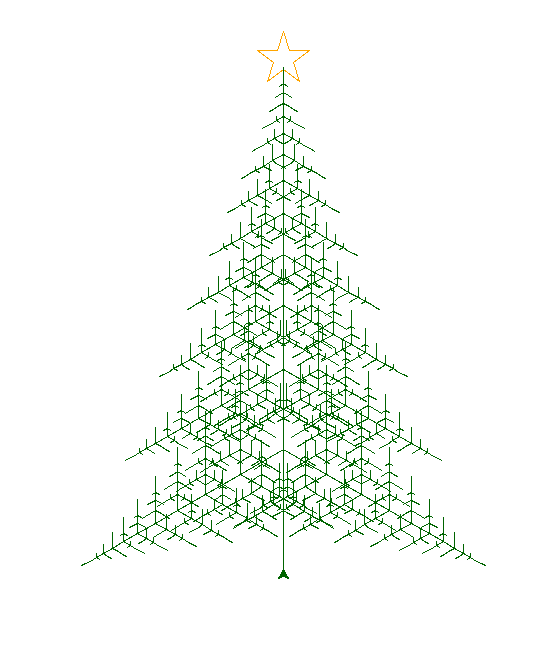 教你用python画一棵圣诞树