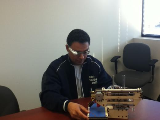 Luis Ibanez wearing Google Glass