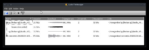 Audio file manager