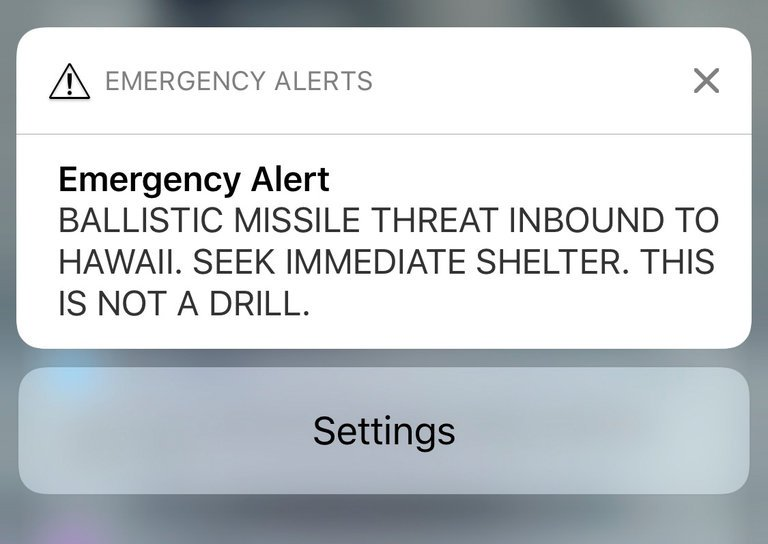 False Hawaii missile alert