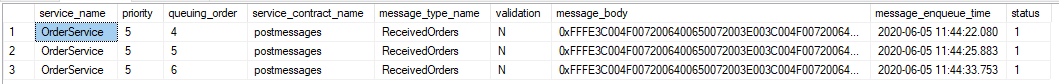 Message Queue in the table.