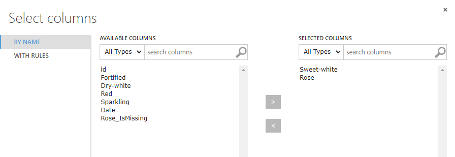 Column selecting in Removing the entire row and Remove entire Column options