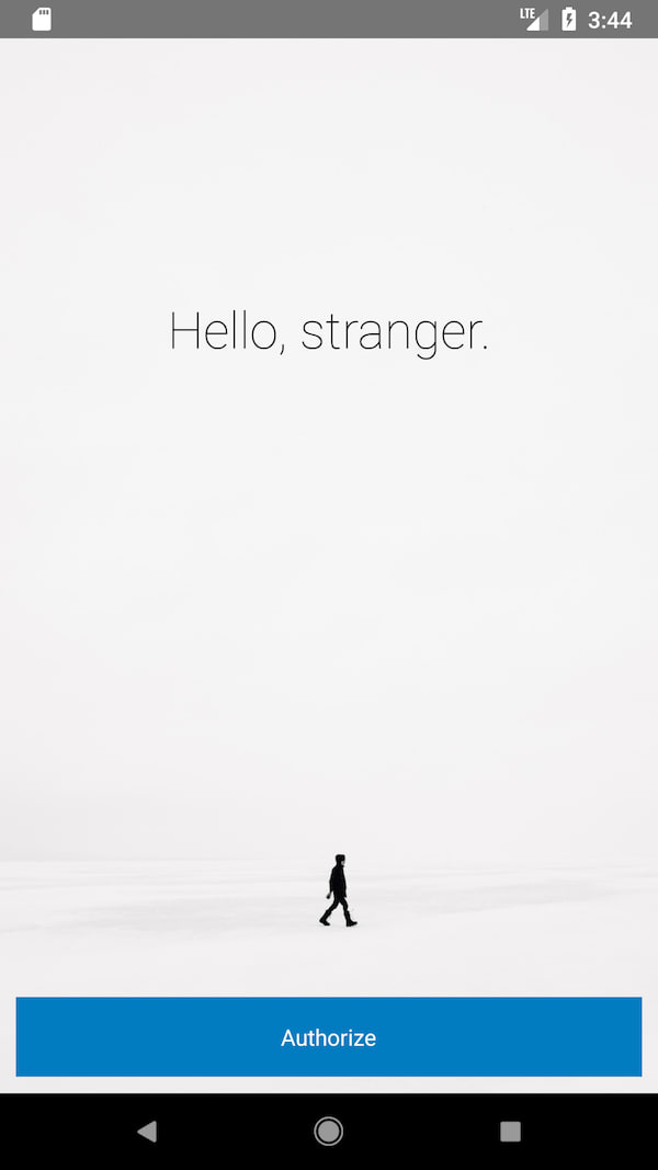 Hello, stranger