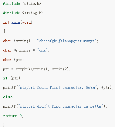 函数名: strrchr功 能: 在串中查找指定字符的最后一个出现用 法:程序