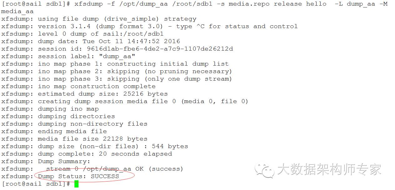 Linux文件管理和xfs文件系统的备份恢复