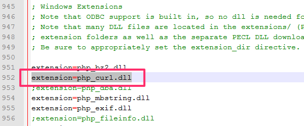 如何在PHP中启用cURL扩展？