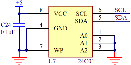 图 14-4   24C02 原理图