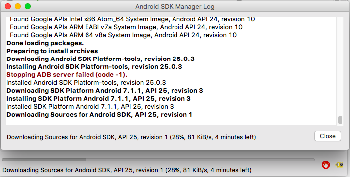 取消选中Andorid SDK Platform-Tools