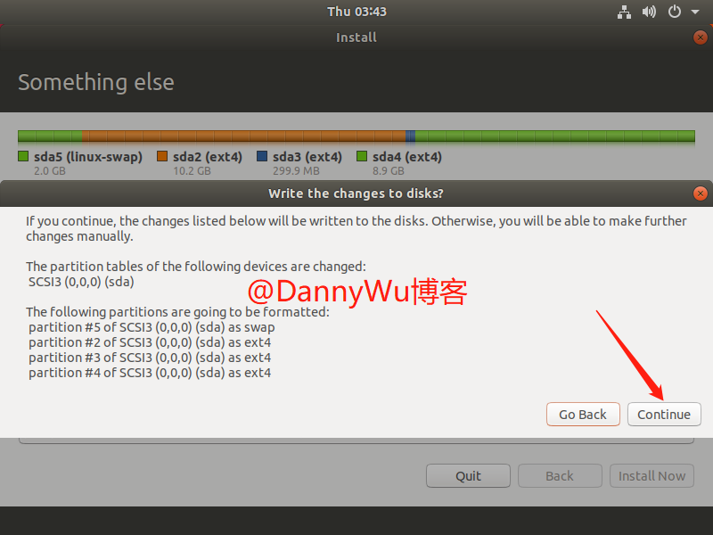 Ubuntu18.04桌面版自定义分区安装