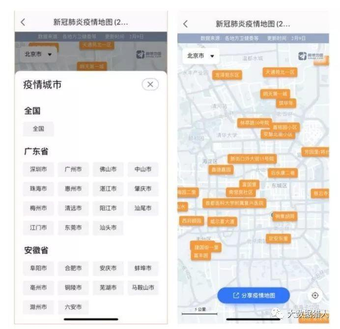 运营商+高速+铁路+客运+GPS的疫情防控大数据产品