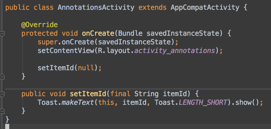 android studio toast crashes