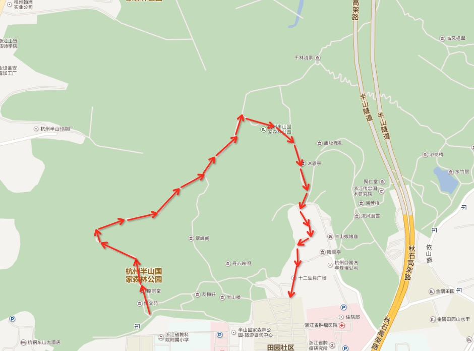 杭州最全登山路线图