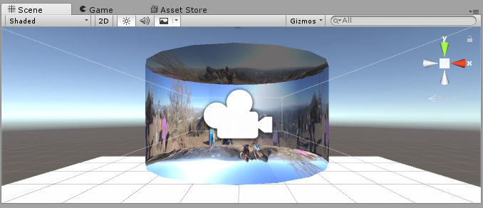 全景圖二在unity3d上實現360柱面投影