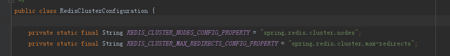 RedisClusterConfiguration源码