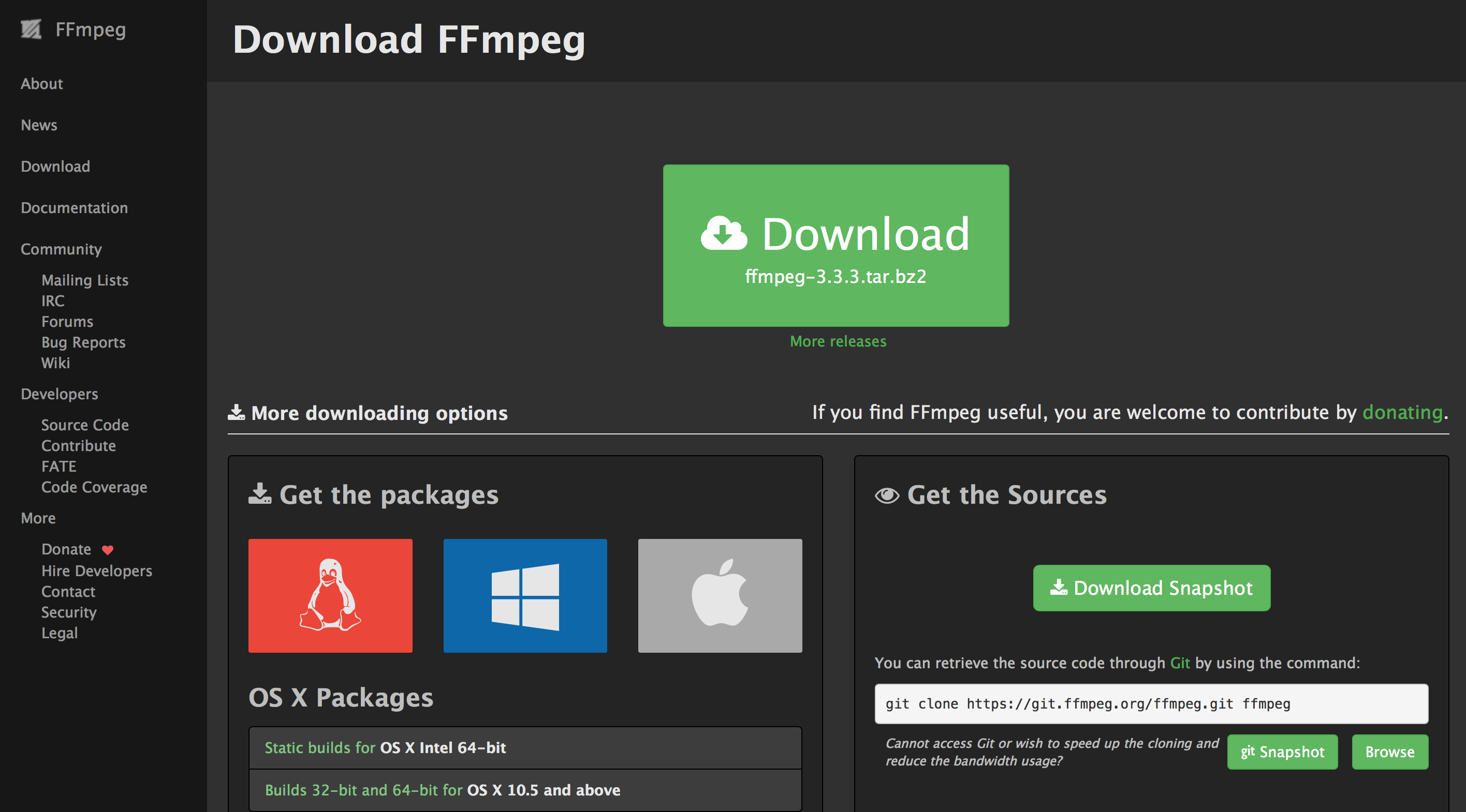 free downloads FFmpeg 6.1