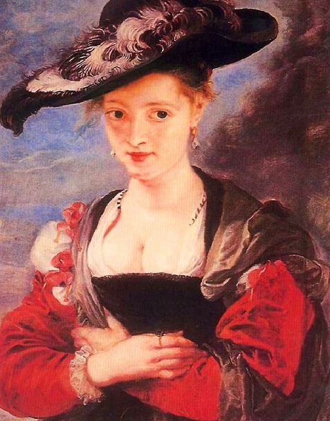 《海伦娜.弗尔曼肖像》，鲁本斯，1620-1625年，79×54厘米，现存伦敦国立美术馆