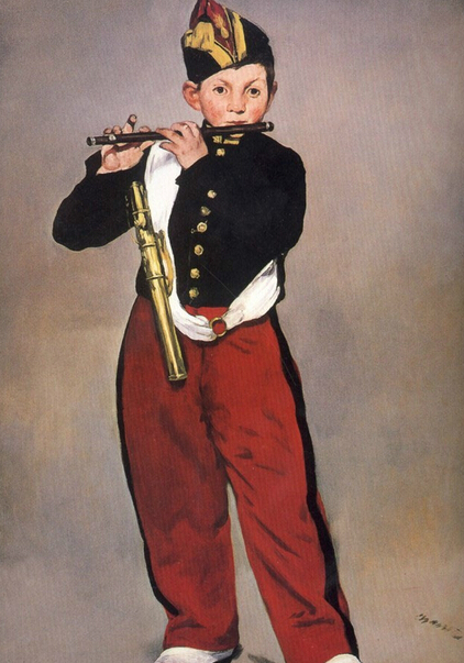 《吹笛少年》，马奈，油画，1866年，160×98厘米