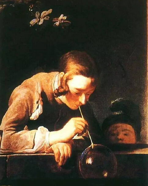 《吹肥皂泡的少年》，夏尔丹，油画，1730年，88×70厘米，藏华盛顿国立美术馆