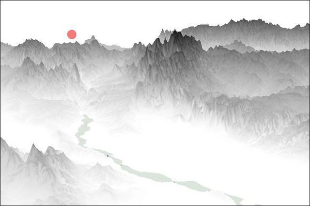 中国风来袭！如何用ArcGIS制作水墨风山水画？