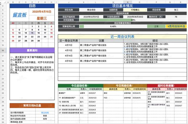 项目管理做的好，这套免费模版少不了，获取方式在文末