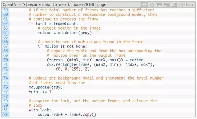 OpenCV：将视频流式传输到网页浏览器/HTML页面