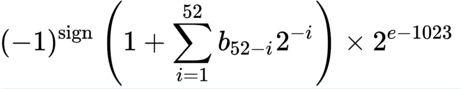 IEEE 754数学公式