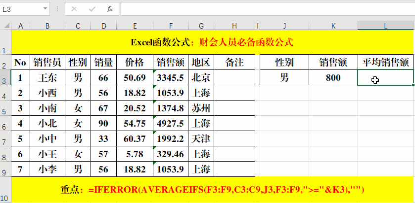 财会人员必备的10个Excel函数公式，学会离高手更近一步