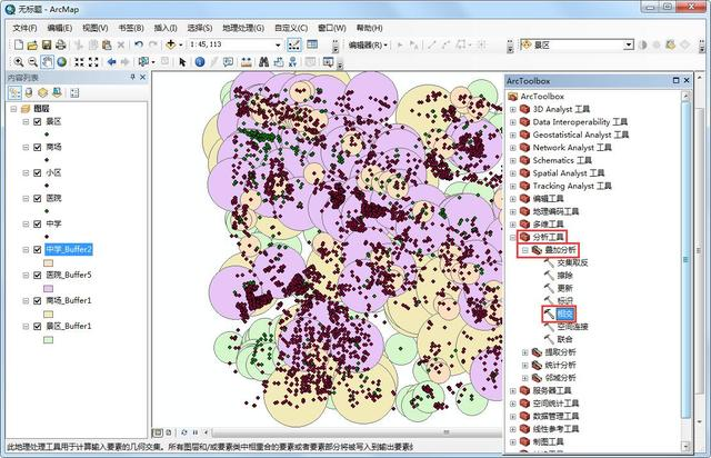 ArcGIS多条件下进行城市选房分析