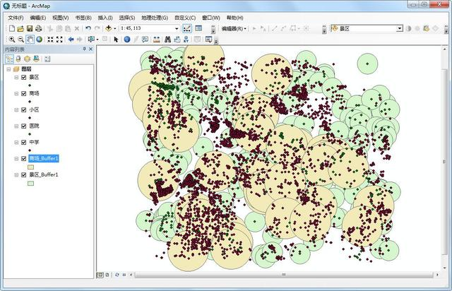 ArcGIS多条件下进行城市选房分析