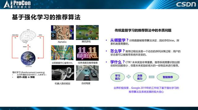 推荐系统中的前沿技术研究与落地 深度学习 automl与强化学习 ai procon 2019
