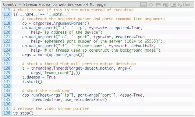 OpenCV：将视频流式传输到网页浏览器/HTML页面