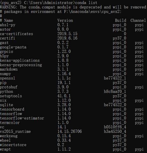 emm~解决了Tensorflow不支持AVX2指令集的问题