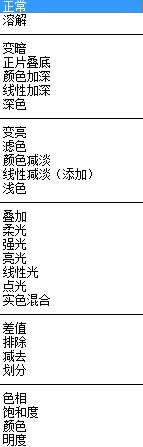 PS图层混合模式详解