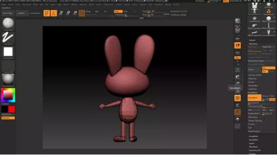 「3D建模」用ZBrush制作兔子模型教程