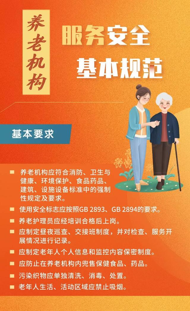 图解！《养老机构服务安全基本规范》—养老第一项强制性国家标准