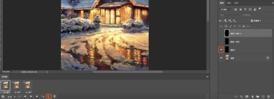 用PS制作动态雪景的教程