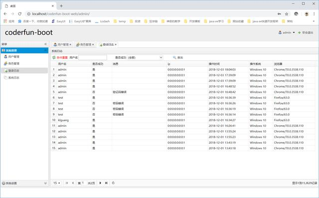 spring mvc+spring-data-jpa+shiro+easyui通用后台脚手架分享