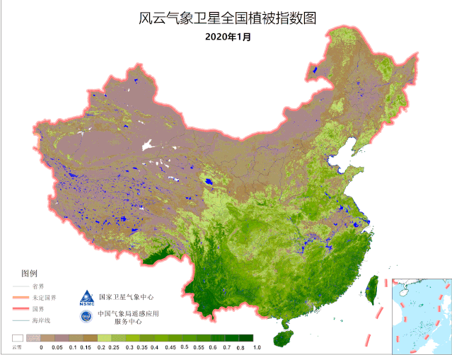 神州大地绿透了，跟着气象卫星看中国