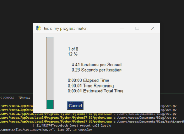 使用进度条，让Python学习更加轻松快乐吧