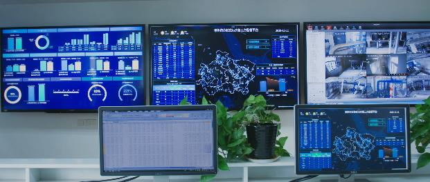 A large-screen monitor 380 pumping stations, 13,000 devices, Smart Water is how to achieve?