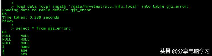 Hive的基本概念和常用命令