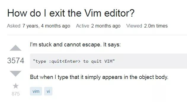 困扰无数人的Linux Vim退出方法，原来这么简单？